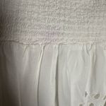 Thakoon White Eyelet Smocked Short Sleeve Cut Out Summer Mini Dress Size 0 Photo 14