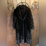 Vintage Faux Fur Long Coat Made in USA Size L Brown Size L Photo 1