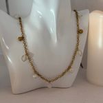 Carol for Eva Graham Clear Faceted & White Cat Eye Beads with Gold Charms Photo 2