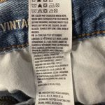 American Eagle  SZ 6 Vintage Hi-Rise Cropped Jeans Button-Fly Two-Tone Chewed Hem Photo 10