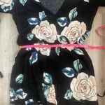 Kendall + Kylie  Long Sleeve Shorts Romper
Black w/floral print. Size Small Photo 9