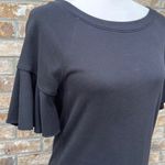 Ralph Lauren  Jersey Sweatshirt Dress Short Bell Sleeves Black Size XS Photo 2