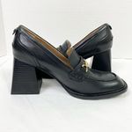 Sam Edelman  New York Quincy Black Leather Horse Bit Square Heeled Loafers Photo 5