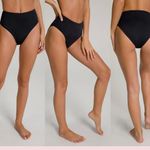 Good American NEW Bikini Bottom Large Good Waist Swimsuit High Waist Black NWOT Photo 1