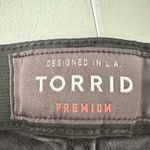 Torrid  Womens 26 Tall Sky High Skinny Crop Washed Black Stretch Denim Jeans Photo 3