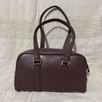 Steve Madden Bharlan Chocolate Shoulder Handbag with Bold Orange Mini Purse Photo 7