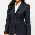 Brooks Brothers  Women's Gray‎ Wool Blazer Size 10 Made in USA Photo 0