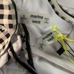 Marina West Swim Gingham Daisy Bikini High Waist Size S New With Tags Black Photo 4