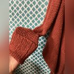 Free People  women’s  Cozy orange Rust Sweater,  cotton blend size XS Photo 3