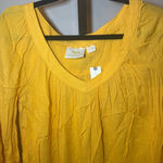 Maeve  Anthropologie NWT Boswell Peasant‎ Blouse Mustard Yellow Size 4 Photo 3