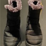 AB Fleece Lined Winter Boots Women’s Size 6 Zip Up Black Photo 1