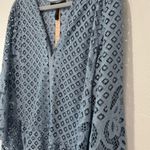 BCBGMAXAZRIA  Light Blue Eyelet Lace Dress Photo 1