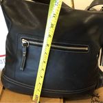 Coach  Black Leather Convertible Crossbody Shoulder Bag w Top Zipper Front Pocket Photo 9