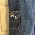 Obey  Juniper Embroidered Denim 90s Y2K Midi Skirt 30/large Photo 8