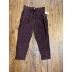 Free People Margate Corduroy Paperbag Trousers Size XS Rose Panther Photo 2