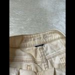 American Eagle Cream Patterned Denim Shorts Photo 3