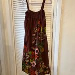 Anthropologie Maeve Beaujardin Maxi Dress in a rust brown with floral med Photo 1