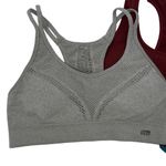 Calvin Klein Apana Marika Racerback Sports Bra Lot Of 3 Bundle Multicolor Small Gray Photo 1