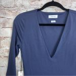 Aritzia Babaton Contour V-Neck Longsleeve Dress Total Eclipse Size Medium NEW Photo 6