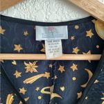 Vintage LA Intimates Back Gold Celestial Sun Moon Stars Nightie Tunic Dress Photo 2