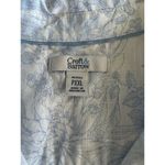 Croft & Barrow  Womens Shirt Button down Sz Petite PXXL Floral Print Garden Party Photo 6