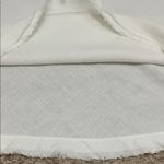 Eileen Fisher White Knit Mini Knee Length 100% Organic Linen Skirt - Size PS Photo 5