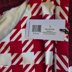 We Wore What  Red and White Houndstooth Bikini Set Photo 1