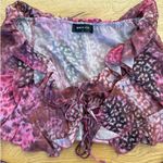 White Fox Boutique  - Breaking Free Long Sleeve Sheer Tie Front Top in Spellbound Photo 1