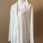 Storets  | White Micro Accordion Pleated Blouse Sz S/M Photo 2