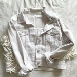 White Mama Fringe Jean Jacket Photo 11