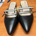 Womens Pointed Mule Flats Semi Photo 1