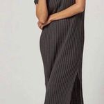 Alp N Rock Ribbed Midi Dress Size Medium‎ Gray Photo 0