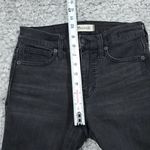Madewell 9" Mid High Rise Skinny Jeans Ripped Distressed Size 25 Black Sea H2230 Photo 12