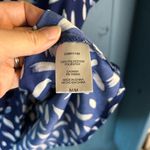 Hilary Radley  Blue & White V-Neck Blouse | Women’s Size Medium Photo 6