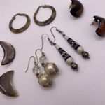 Lot Of 5 Costume Earrings Pierced Dangle Drop Hoop Etc Women’s Mix Some Handmade Photo 5