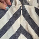 Olivaceous Blue & White Striped Low Back Sleeveless Pants Jumper Women Sz L Photo 10