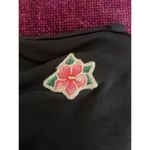 Spiritual Gangster Black Lace Up One Piece Swimsuit Size Small S Flower Patch Photo 2