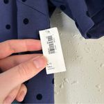 Old Navy NWT  Blue Black Polka Dot Short Sleeve Mini Shift Dress Large Tall Photo 3