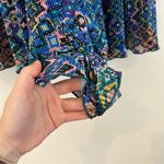 VICI | Colorful Patterned Tie Waisted Pleated Shorts Size Medium NWT Photo 5