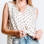 Free People Printed Tie-front Top Photo 0