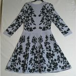 Eliza J  Womens Large Sweater Dress Black Blue Floral Party Going Out Career Boho Photo 1