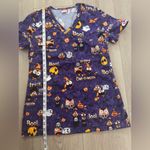 Dickies Scrub Top Woman’s Halloween Owl 🎃🦉👻 Photo 1