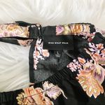 Who What Wear Black Floral Long Modest Cotton Rustic Ruffle Prairie Boho Dress L Photo 11