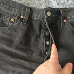 Levi's  501 Lunar Black Distressed Jean Shorts size 29 Photo 2