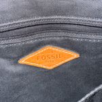 Fossil  Vintage Brown Leather Handbag Tote Bag Purse Photo 9