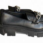 No Boundaries Womens  Y2K Black Chunky Platform Lug Loafers Goth Shoes - 10W Photo 0