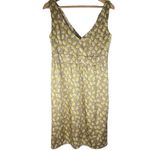 Diane Von Furstenberg  Silk Sleeveless Floral Midi Dress Women’s Taupe Yellow Photo 4