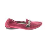 Attilio Giusti Leombruni Red Suede Horsebit Loafer‎ Flats 40.5 10.5 Photo 1
