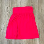 Womens Pink Strapless Swimsuit Coverup Photo 2