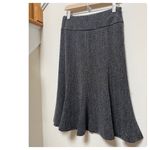 Interplay Couture Gray Herringbone A Line Fully Lined Skirt Size 6 Workwear Photo 2